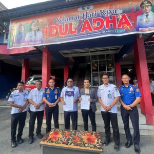 Penandatanganan MoU antara SMK dan Damkar Pekanbaru